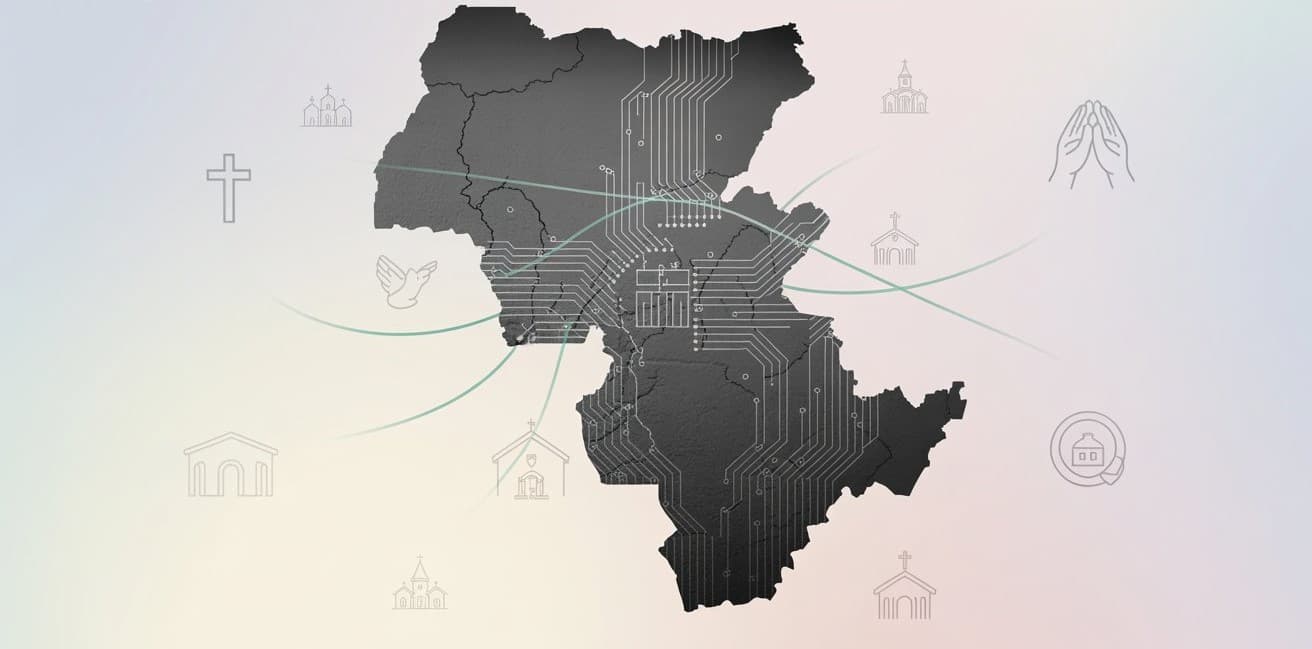 Nigeria map background
